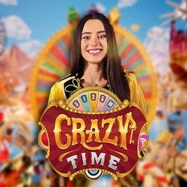Crazy Time logo by Evolution at Mycasino chCrazy Time