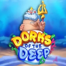 Dorks of the Deep slot logo by Hacksaw Gaming at Mycasino chDorks of the Deep